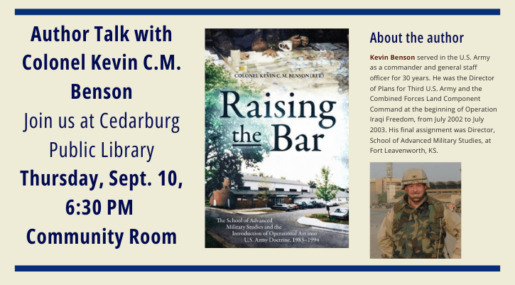 image for Author Talk with Kevin Benson