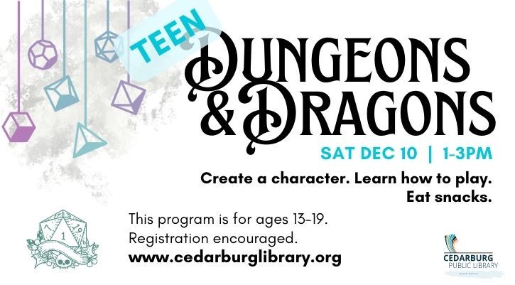 image for Teen Dungeons & Dragons December 1