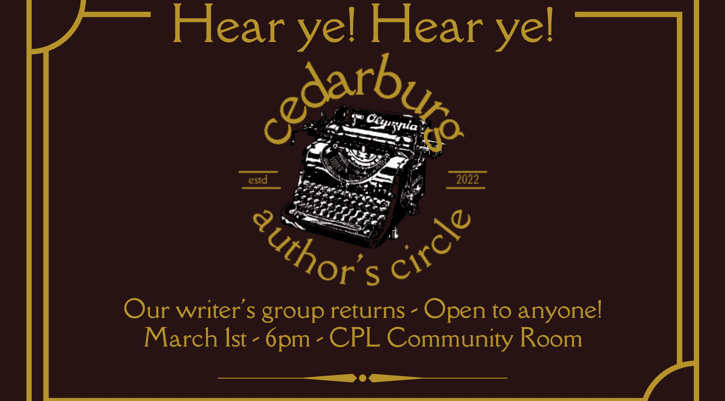 image for Join the Cedarburg Author's Circle!