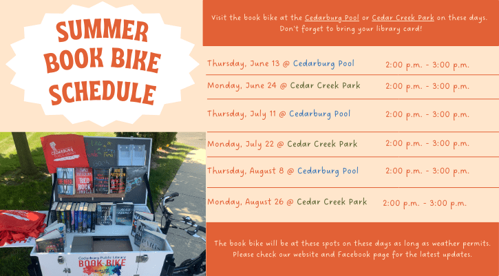 image for Summer Book Bike Schedule