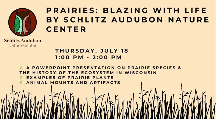 image for Prairies: Blazing with Life by Schlitz Audubon Nature Center